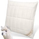 Alpaka Kissenh&uuml;lle | Engelshof Alpakas M&uuml;nsterland | Kopfkissen | optimales Schlafkima | trocken &amp; atmungsaktiv | ohne F&uuml;llung - nur Bezug | 80x80cm