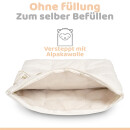 Alpaka Kissenh&uuml;lle | Engelshof Alpakas M&uuml;nsterland | Kopfkissen | optimales Schlafkima | trocken &amp; atmungsaktiv | ohne F&uuml;llung - nur Bezug | 40x80cm