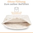 Alpaka Kopfkissen schmal &ndash; Detailansicht
