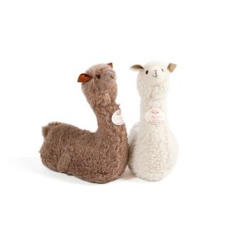 Engelshof Kuschel Alpaka "Angel" liegend Braun