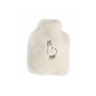 Nur Bezug für Wärmflaschen "Angel" Alpakaflor mit Stickerei