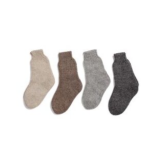Alpakawoll‑Socken mitteldick in Naturtönen –...