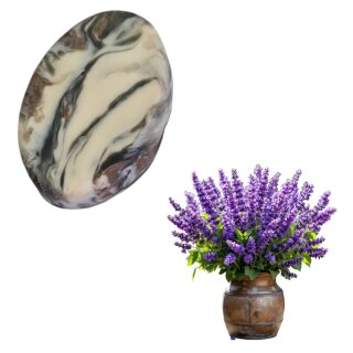 Alpakakeratin Seife "Lavendel" - oval