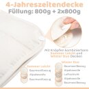 Alpaka Bettdecke | Engelshof Alpakas M&uuml;nsterland | 3 in 1 Decke| flexibel &amp; individuell | w&auml;rmt &amp; k&uuml;hlt ganzj&auml;hrig | 4 Jahreszeiten Decke | 155x200cm