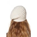 Beret BIESEN Basken-M&uuml;tze aus reinem Alpaka Damen Wollwei&szlig;