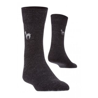 Alpaka BUSINESS SOCKEN elegante Strick-Socke - Dunkelgrau 42-44