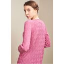 Pullover UBUNTU mit Zopfmuster aus Baby Alpaka M