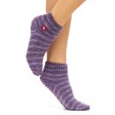 Alpaka FREIZEIT SOCKEN - violett meliert