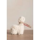 Plüsch Tier QÓNI Alpaka Wolle Dekoration 19,5 cm - ecru