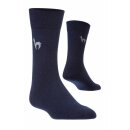 Alpaka BUSINESS SOCKEN elegante Strick-Socke für Herren und Damen - Blau 45-48