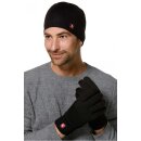 Wendem&uuml;tze Damen + Herren Beanie - Schwarz / Grau