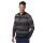 Jacquard-Strick-Troyer ANDEN VIENTOS Herren Baby Alpaka Zipper XL