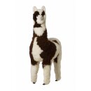 Fell-Alpaka 130cm Naturfell Kuscheltier von APU KUNTUR Wei&szlig;
