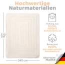 Alpaka Bettdecke | Engelshof Alpakas M&uuml;nsterland | ganzjahrestauglich | temperaturausgleichend | atmungsaktiv &amp; trocken | Ganzjahresdecke | 220x240cm