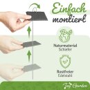 Tiny Garden Pflanzenschilder aus Schiefer 10er Set - mit Edelstahlstab Oval