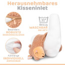 Alpaka Seitenschl&auml;ferkissen XXL | Engelshof Farm | Extra weich &amp; 75 cm lang | Farbe Braun | Alpaka Kissen | Kuscheltier f&uuml;r Erwachsene | Schlafhilfe