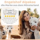 Alpaka Seitenschl&auml;ferkissen XXL | Engelshof Farm | Extra weich &amp; 130 cm lang | Farbe Braun | Alpaka Kissen | Kuscheltier f&uuml;r Erwachsene | Schlafhilfe