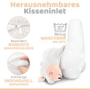Alpaka Seitenschl&auml;ferkissen XXL | Engelshof Farm | Extra weich &amp; 75 cm lang | Farbe Wei&szlig; | Alpaka Kissen | Kuscheltier f&uuml;r Erwachsene | Schlafhilfe