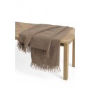APU KUNTUR Alpaka Tagesdecke UNI aus 100% Baby Alpaka sand
