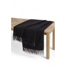 APU KUNTUR Alpaka Tagesdecke FISCHGR&Auml;T aus 100% Baby Alpaka schwarz-braun