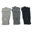 etiqueta blanca Handschuhe DORITA mit Fingerschutz 100% Baby Alpaka Hellgrau