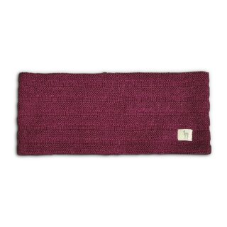 etiqueta blanca Stirnband MALIN 100% Baby Alpaka Lila