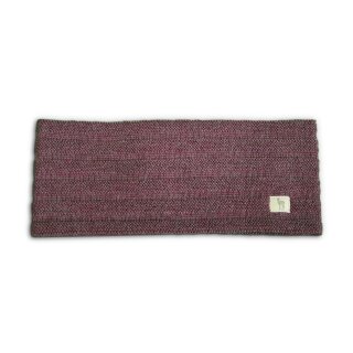 etiqueta blanca Stirnband MALIN 100% Baby Alpaka Violett-Meliert