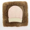 etiqueta blanca Wendem&uuml;tze ISABELLE 100% Baby Alpaka Aprikot/Creme