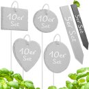 Tiny Garden Pflanzenstecker aus Schiefer St&auml;bchen 5er Set klein (15x2cm)