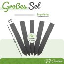 Tiny Garden Pflanzenstecker aus Schiefer St&auml;bchen 5er Set klein (15x2cm)