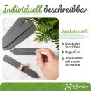 Tiny Garden Pflanzenstecker aus Schiefer St&auml;bchen 5er Set klein (15x2cm)