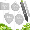 Pflanzenschilder Pflanzenstecker aus Schiefer St&auml;bchen 5er Set gro&szlig; (20x3cm)