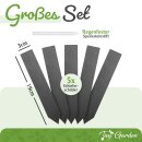 Pflanzenschilder Pflanzenstecker aus Schiefer St&auml;bchen 5er Set gro&szlig; (20x3cm)