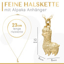 Engelshof Alpaka s&uuml;&szlig;e Halskette aus 925 Sterling Silber Gold