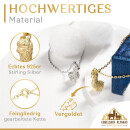 Engelshof Alpaka s&uuml;&szlig;e Halskette aus 925 Sterling Silber Gold