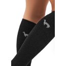 Alpaka SKI-SOCKEN / Wanderstr&uuml;mpfe - Schwarz &ndash; Produktansicht 5