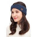 APU KUNTUR Alpaka Stirnband SUAVE Twist aus 100% Baby Alpaka blau