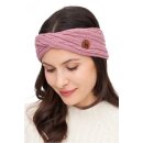 APU KUNTUR Alpaka Stirnband SUAVE Twist aus 100% Baby Alpaka rosa