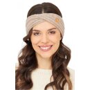 APU KUNTUR Alpaka Stirnband SUAVE Twist aus 100% Baby Alpaka sand