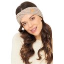 APU KUNTUR Alpaka Stirnband SUAVE Twist aus 100% Baby Alpaka sand