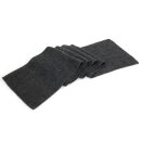 Alpaka Schal gestrickt 100% Alpakawolle - Anthrazit