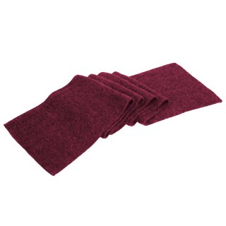 Alpaka Schal gestrickt 100% Alpakawolle - Weinrot