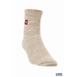 Alpaka Freizeitsocken - sand meliert