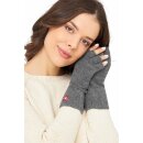 fingerlose Alpaka Handschuhe  Grau L