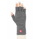fingerlose Alpaka Handschuhe  Grau M
