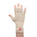 fingerlose Alpaka Handschuhe  Sand S