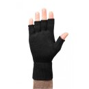 fingerlose Alpaka Handschuhe  Schwarz XL