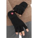 fingerlose Alpaka Handschuhe  Schwarz XL