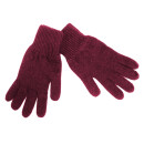 Engelshof Alpaka Strickhandschuhe Finger Weinrot