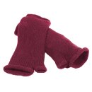 Engelshof Alpaka Handstulpen, gestrickt Weinrot &ndash; Produktansicht 2